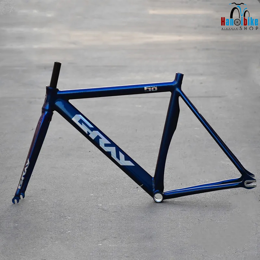 Khung xe đạp Fixed Gear Gray F10 nhôm kèm càng Shopee Việt Nam