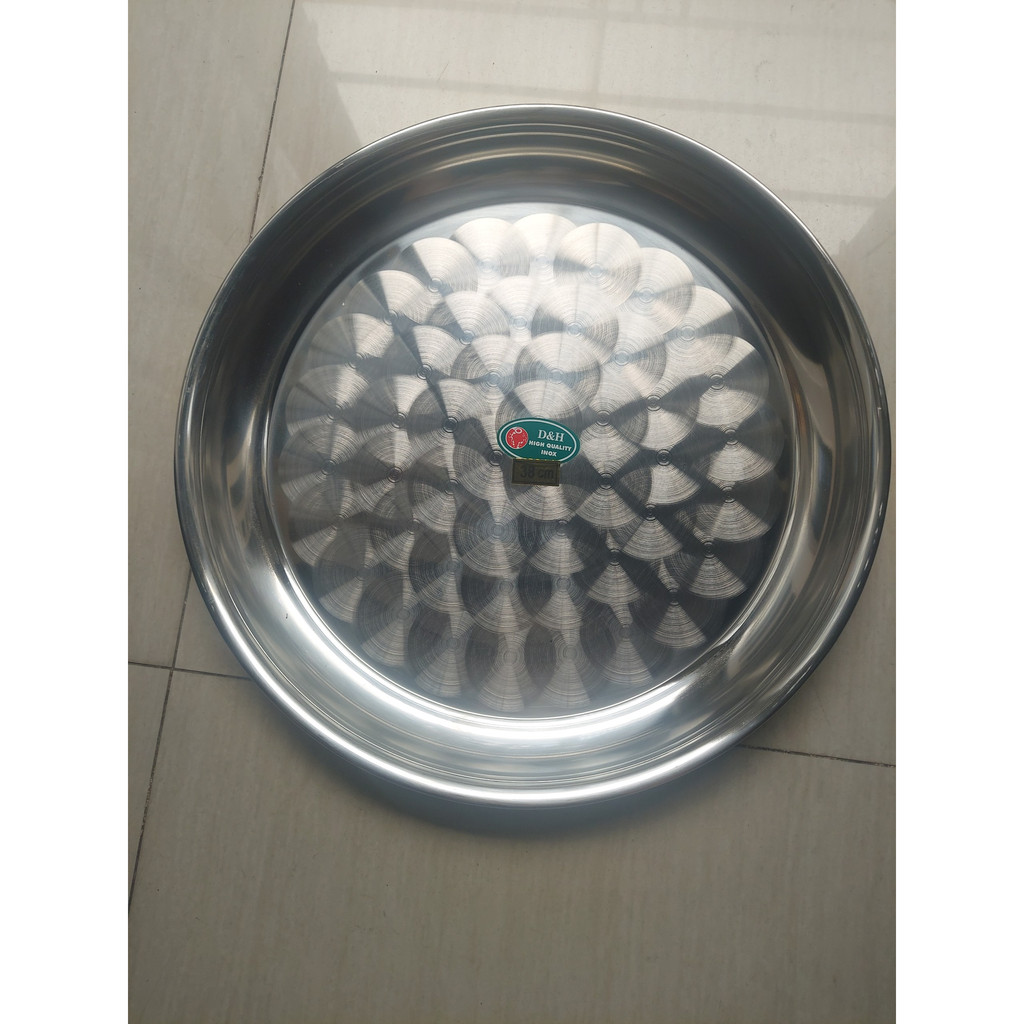 Mâm Tròn Sâu Inox 304 Vành Sâu Size 56cm | Shopee Việt Nam