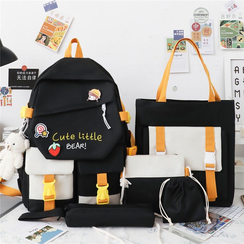 Balo 4 món thời trang đi học - Cute Little (không kèm túi rút)