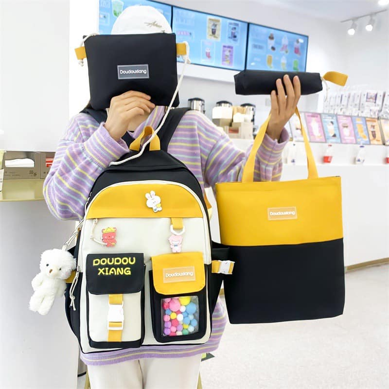 Balo 4 món thời trang sinh viên học sinh - DouDOU