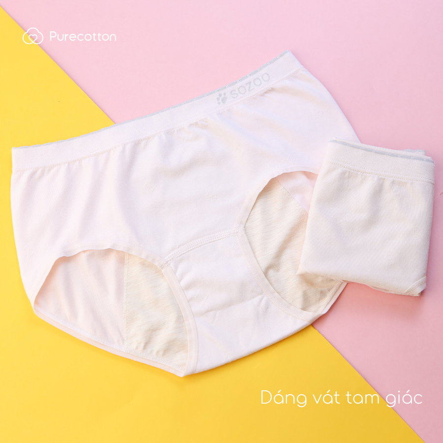 Ảnh Quần lót chống tràn nguyệt san Purecotton chất liệu sợi sồi cao cấp Sozoo Paintie PC082 4
