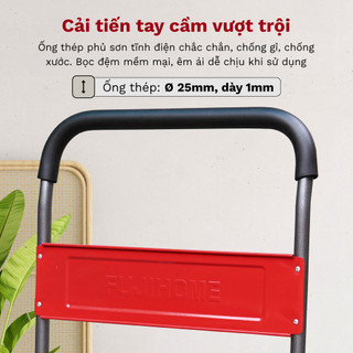 Xe đẩy hàng sàn thép 4 bánh FUJIHOME SH300N, tải trọng 250-300kg - Chính hãng - Bảo hành 12 tháng