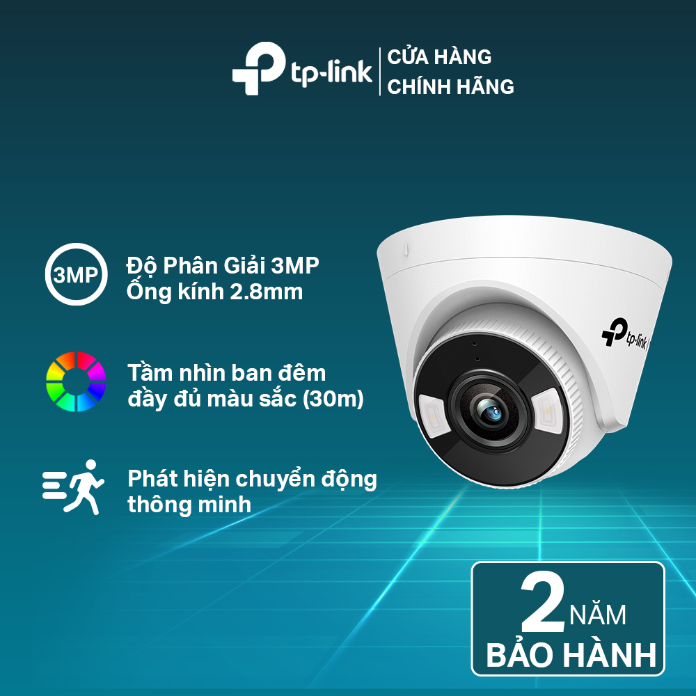 Camera IP CCTV TP-Link VIGI C430 3MP Phát Hiện Thông Minh, Đàm Thoại 2 Chiều