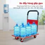 Xe kéo hàng 4 bánh 150kg gấp gọn nhập khẩu Fujihome, xe đẩy hàng xếp gọn bánh xe khóa chốt an toàn, sơn chống gỉ