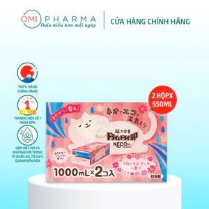 Hộp Hút Ẩm Ngăn Tủ Quần Áo, Phòng Ngủ Hakugen Earth Dung Tích Siêu Lớn Hương Hoa Thiên Nhiên (Hộp 1000ml x 2)
