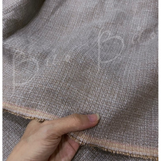 Vải Linen Tưng Bố Dày Vừa Nâu Cát và Be Xám Mềm Có Độ Rũ Khổ 1m45