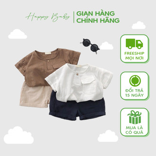 Bộ đũi bé trai Hàn Quốc, Bộ quần áo mùa hè cho bé trai 4.3 sao