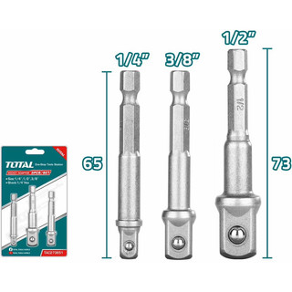 ĐỒ NGHỀ TOTAL Bộ 3 đầu chuyển vặn tuýp TAC273651