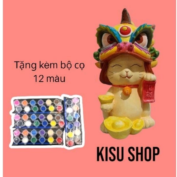 Tượng Mèo Thần Tài Đội Mũ Lân: Lợi Ích Phong Thủy và Tài Lộc