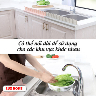 Tấm chắn nước silicon dùng cho bồn rửa bát, bàn bếp ngăn bắn nước dầu mỡ, vệ sinh sạch sẽ