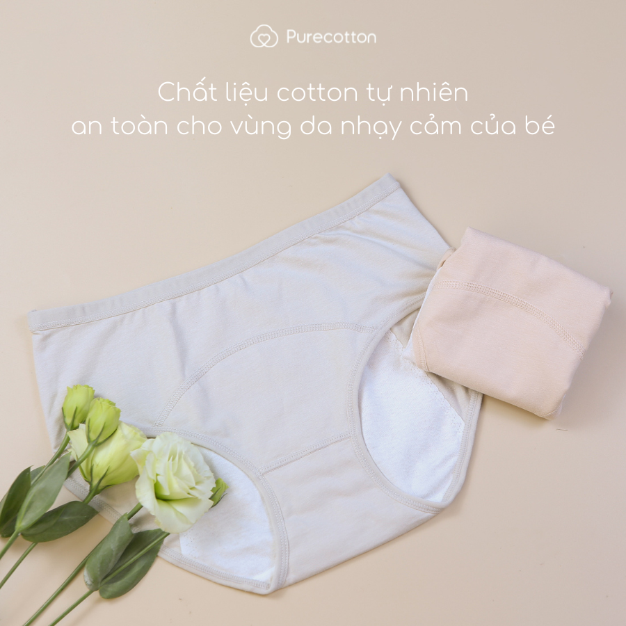 Ảnh Quần lót chống tràn nguyệt san BIGSIZE Purecotton chất liệu cotton cao cấp PC085 4