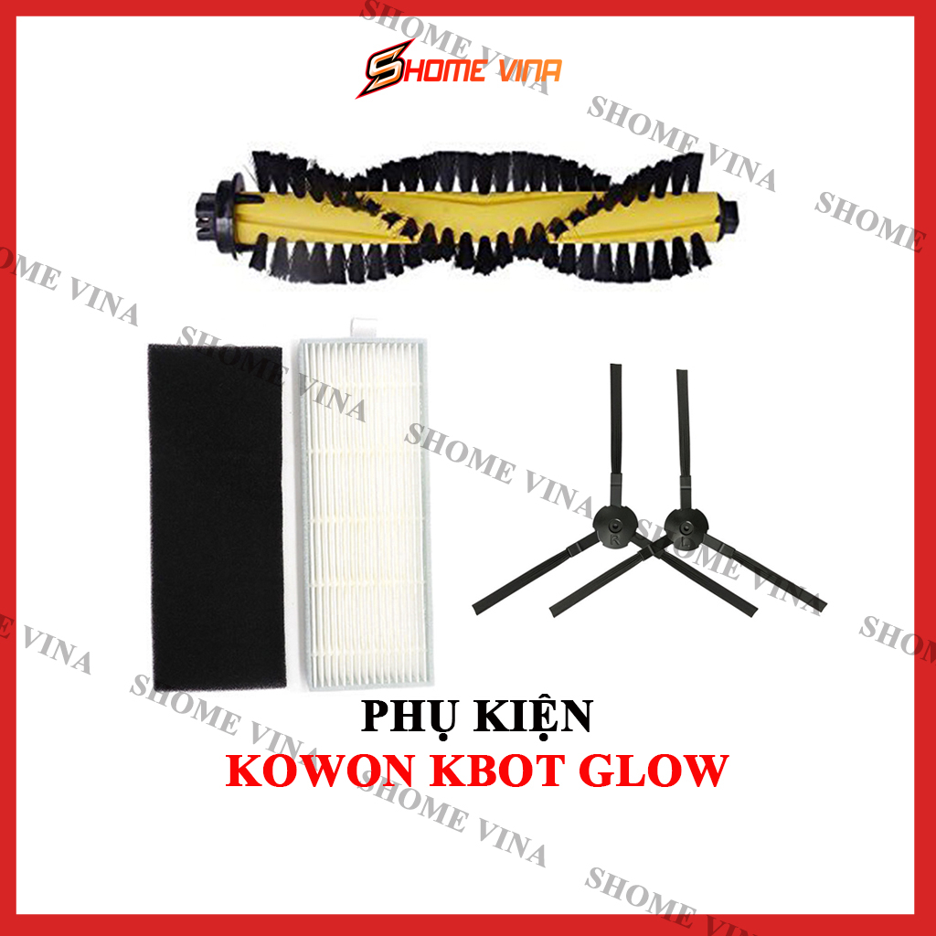 Phụ kiện robot hút bụi Kowon Kbot Glow, chổi quét, lọc bụi. | Shopee ...