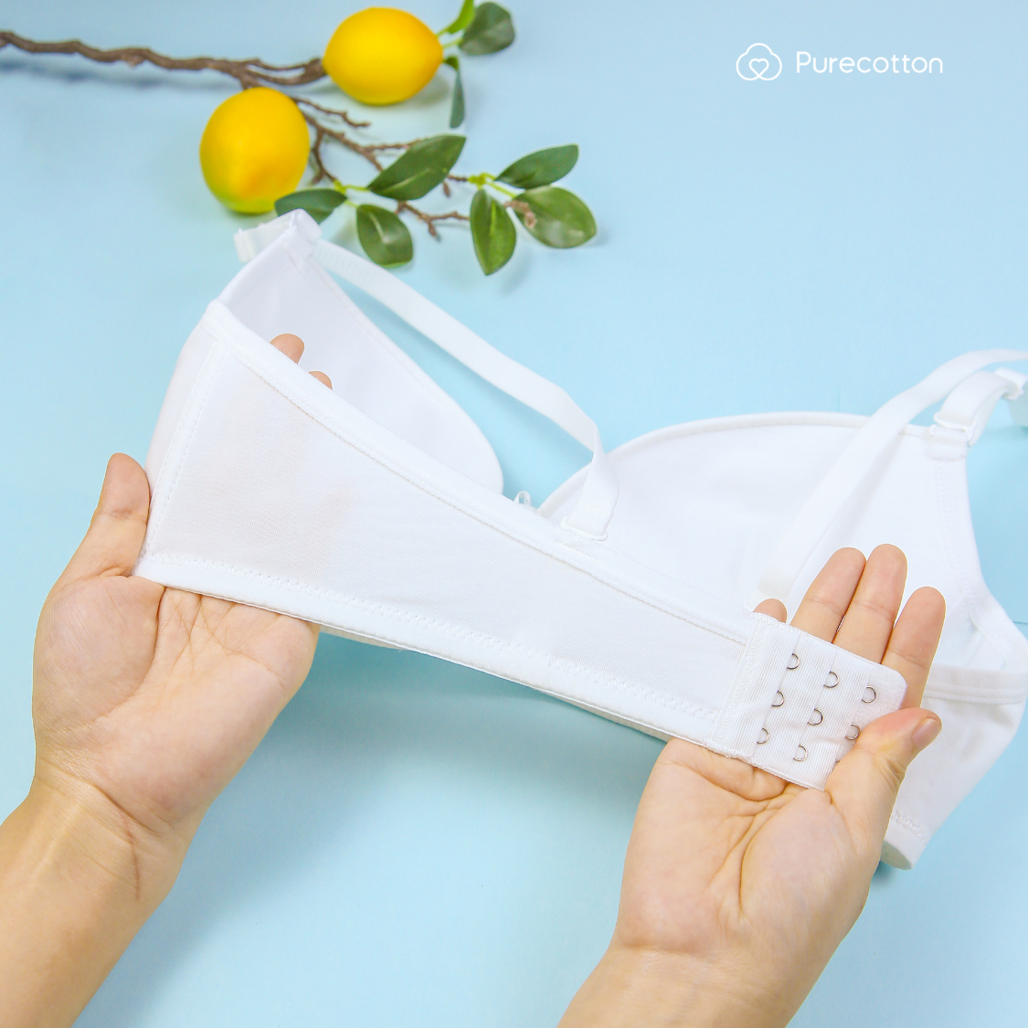 Ảnh Áo lót bé gái Purecotton chất liệu cotton cao cấp kiểu dáng cài khuy có đệm Muse Bra PC102 3