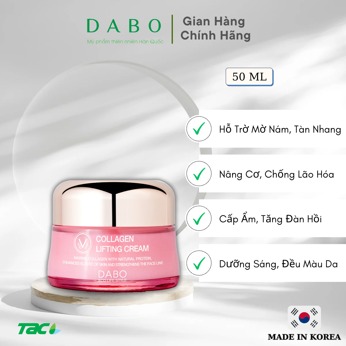 [HÀNG CHÍNH HÃNG] Kem Collagen nâng cơ da Dabo Collagen Lifting Cream 50ml THIÊN ANH BEAUTY