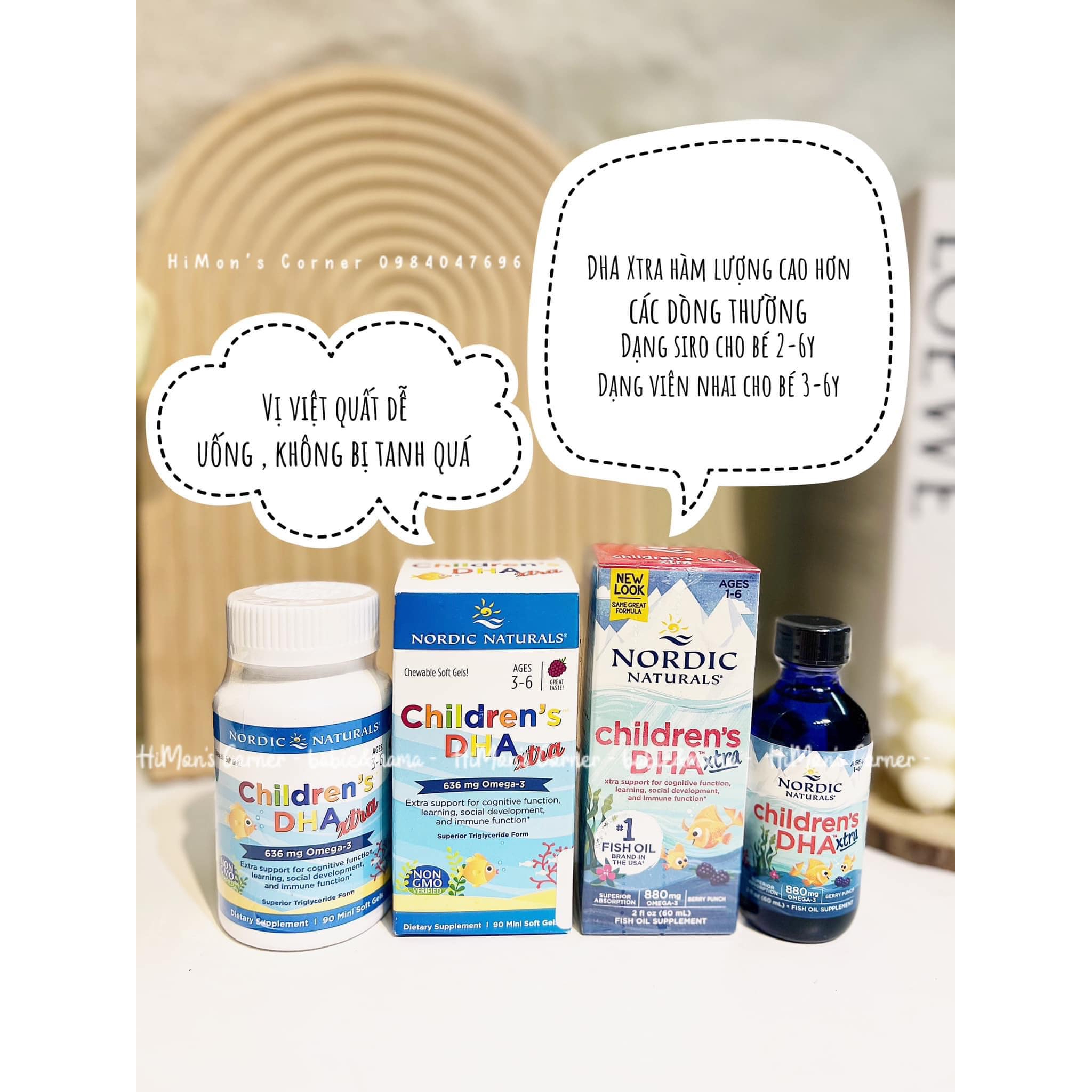 DHA Xtra Nordic Naturals Mỹ dạng siro gum cho bé [ Hàng Air