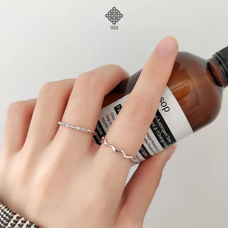 Nhẫn bạc trơn, Nhẫn tròn trơn phong cách basic, chất liệu bạc 925, TRANGSUCMOILUATUOI.RIN