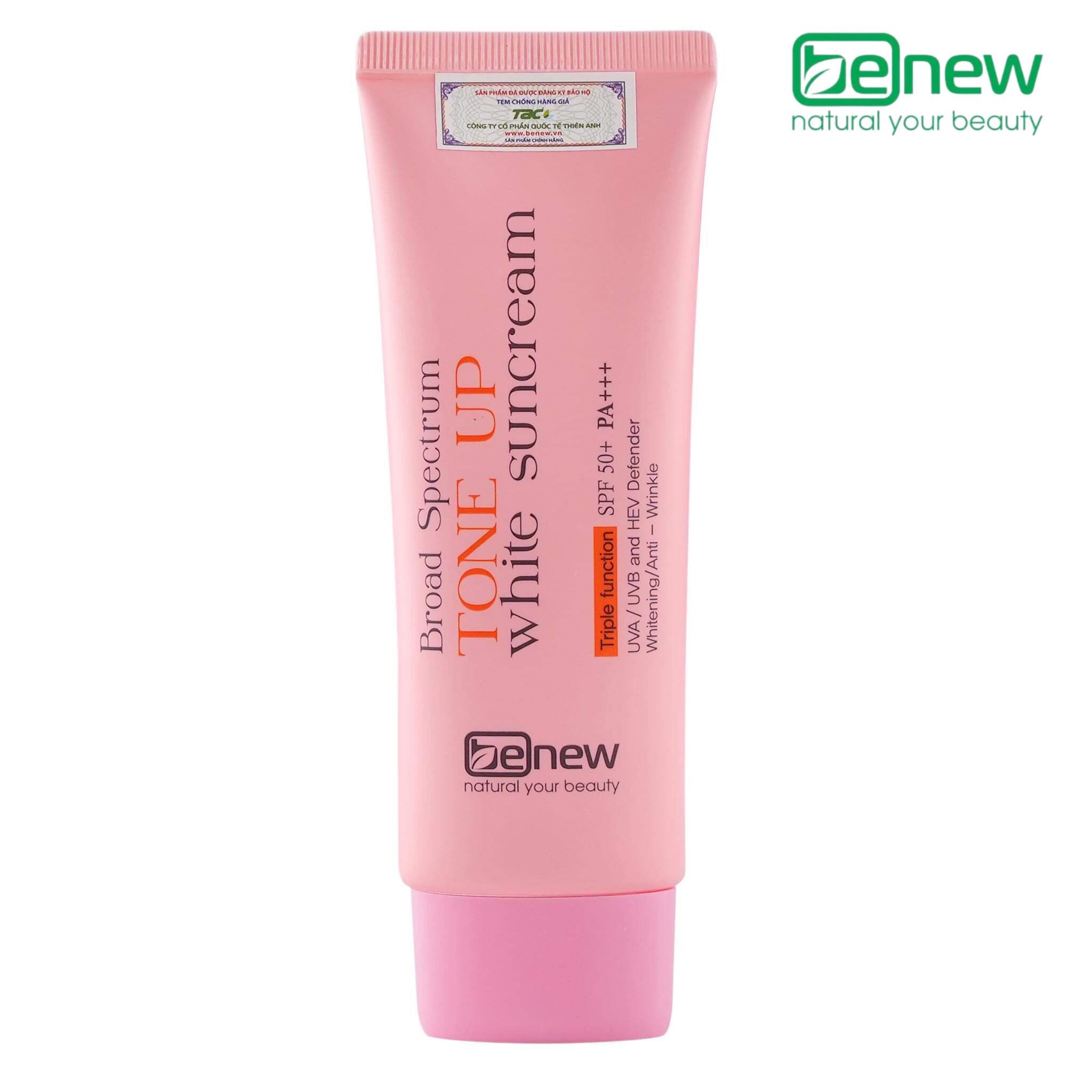 Kem chống nắng phổ rộng BENEW Broad Spectrum Tone-up White Suncream ...