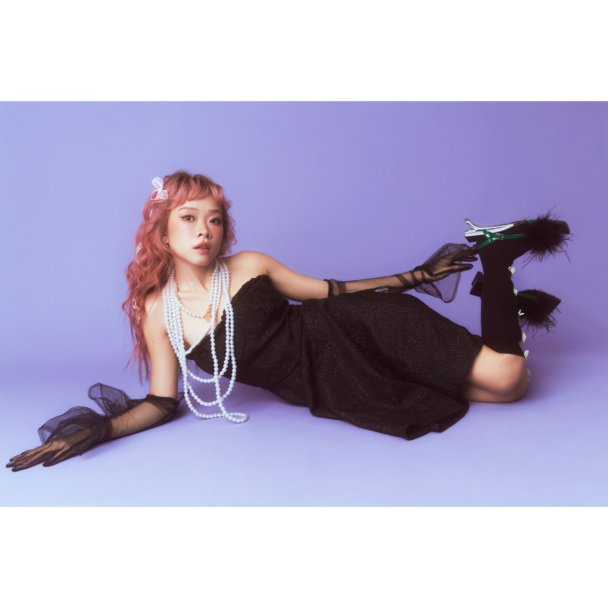 [FREESHIP] Black Rose Cup Dress - Đầm đen vải dập hoa nổi Remmus cho nữ