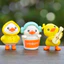 Set 6 vịt tí hon dễ thương trang trí bàn làm việc, tủ sách, quà tặng, tiểu cảnh