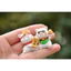 Set 6 mô hình mèo thần tài trắng tí hon trang trí bàn làm việc, tủ sách, quà tặng, tiểu cảnh