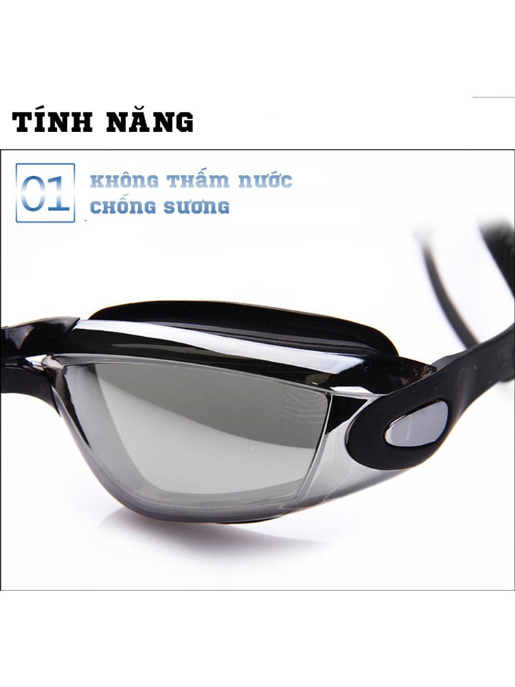 Ảnh Kính Bơi Kèm Bịt Tai Kính Bơi Tráng Gương Chống Sương Chống UV Đệm Mũi Dẻo Dai Dây Đeo Êm Ái Cleacco MC770 Boro Sport 2