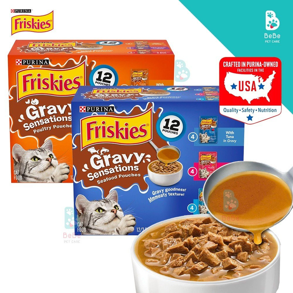 Pate FRISKIES Gravy Sensations Bữa Ăn Tối Dinh Dưỡng Hoàn Chỉnh Dành