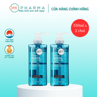 Combo 02 Chai Sữa Tắm Bạc Hà Mát Lạnh Pharmaact Nhật Bản 550ml