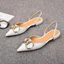 Sandal da lì khoá mũi nhọn (form to khách đặt lùi size)