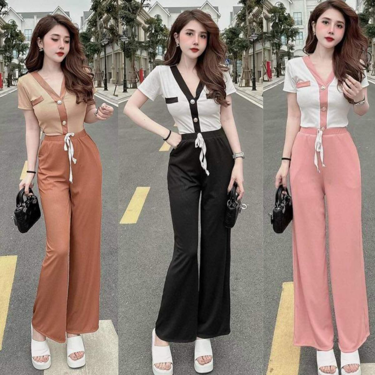 Đồ Bộ Bigsize Nữ Thun Gân Quần Ống Rộng Suông ESHOP Đồ Mặc Nhà Nữ Bigsize Quần Đùi Vải Xốp Đi Chơi Đẹp Dễ Thương DB368