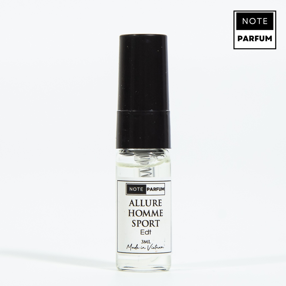 Nước hoa nam ALLURE HOMME SPORTS EDT thương hiệu Note parfum mang đến cảm giác thanh lịch, nam tính phiên bản 3ml