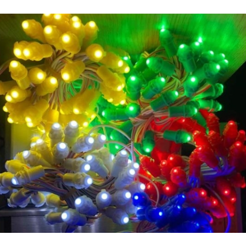 Led đúc F5 đế 9mm 12V chống nước IP67 dài 3m 50 bóng trang trí quán cà ...