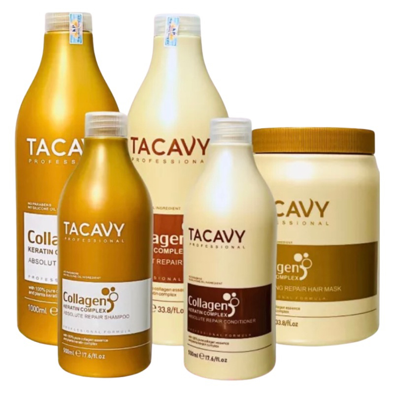 [Thanh lý] DẦU XẢ COLAGEN KERATIN TACAVY PHỤC HỒI TÓC HƯ TỔN SIÊU MỀM MƯỢT 500ML