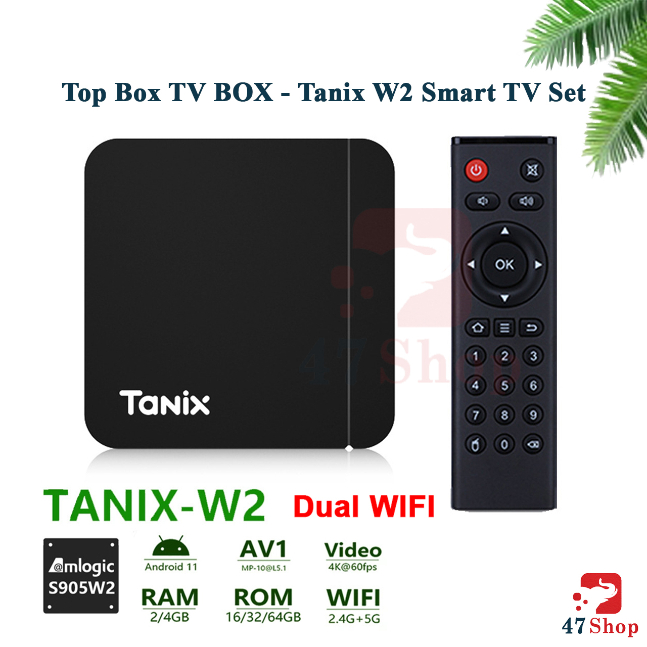 Android TV Box Tanix W2 dual (TX3 Lite) - Amlogic S905W2, Android 11 ...