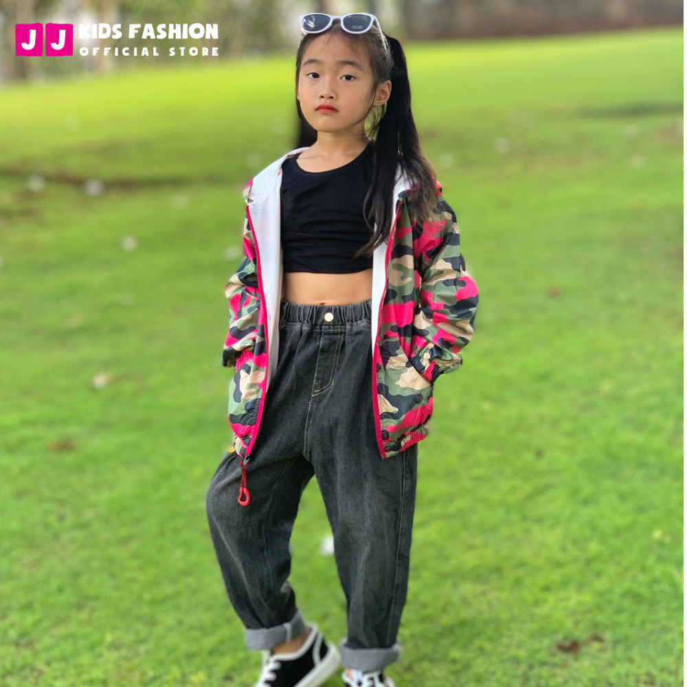 Áo chống nắng cho bé JJ Kids, áo khoác gió năng động cho trẻ em 2,3,4,5,6,7,8,9,10,11,12 tuổi