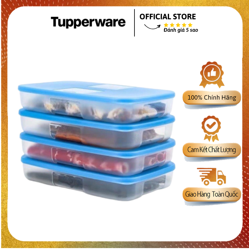 Bộ Hộp Trữ Đông Thân Dẹt Tupperware Happy Set 550ml (4) - Tupperware ...