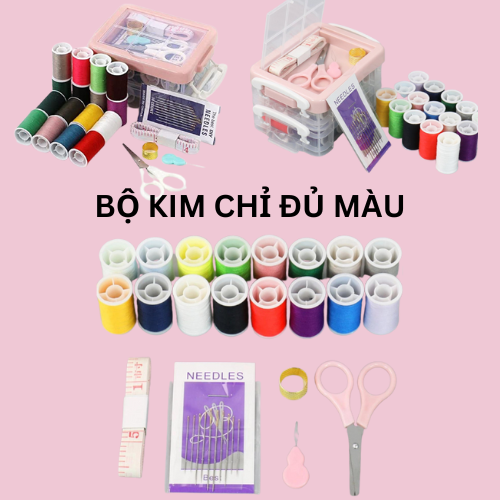 Hộp kim chỉ 3 tầng mẫu mới, hộp đựng kim khâu đa năng tiện lợi