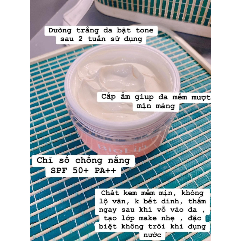 Kem chống nắng body BIOLIP, Kem body dưỡng trắng da BioLip