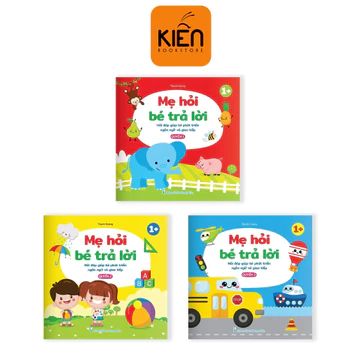 Sách - ComBo 3 Quyển Sách Mẹ Hỏi Bé Trả Lời - Giúp Con Phát Triển IQ Và Não Bộ (0 - 3 Tuổi) - Nhà sách Kiến
