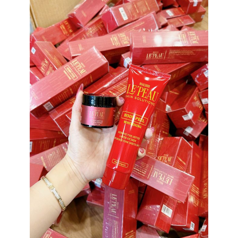 Ảnh Peel Body Retinol LE'PEAU trắng da mờ thâm sau 7 ngày, loại bỏ tế bào chết cơ thể 150ml 3