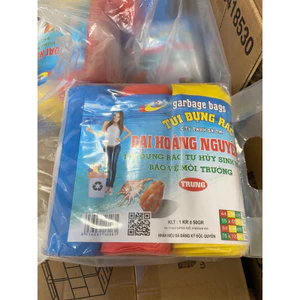 1kg Túi đựng rác tự phân hủy size trung (1kg 3 cuộn)