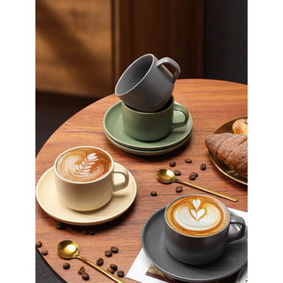 Bộ Tách cafe gốm sứ cao cấp kèm đĩa + hộp quà sang trọng 220ml