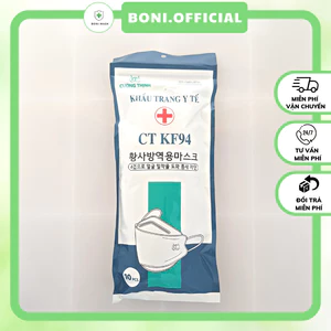 Khẩu trang kf94 CT mask 4D kháng khuẩn 4 lớp cao cấp công nghệ Hàn Quốc ôm sát khuôn mặt chống bụi mịn