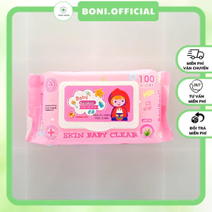 Khăn giấy ướt baby không mùi an toàn chính hãng BoniBoni