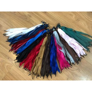 Dây, Quai, Dây túi giấy, (combos50 đôi)DÂY RUY BĂNG LỤA xỏ túi giấy 2x35cm, Dây túi,quai túi