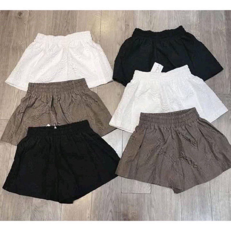 Quần shorts nữ dập nổi 3D xốp phồng hàng đẹp xinh xắn-Quần sooc nữ xốp phồng | BigBuy360 - bigbuy360.vn