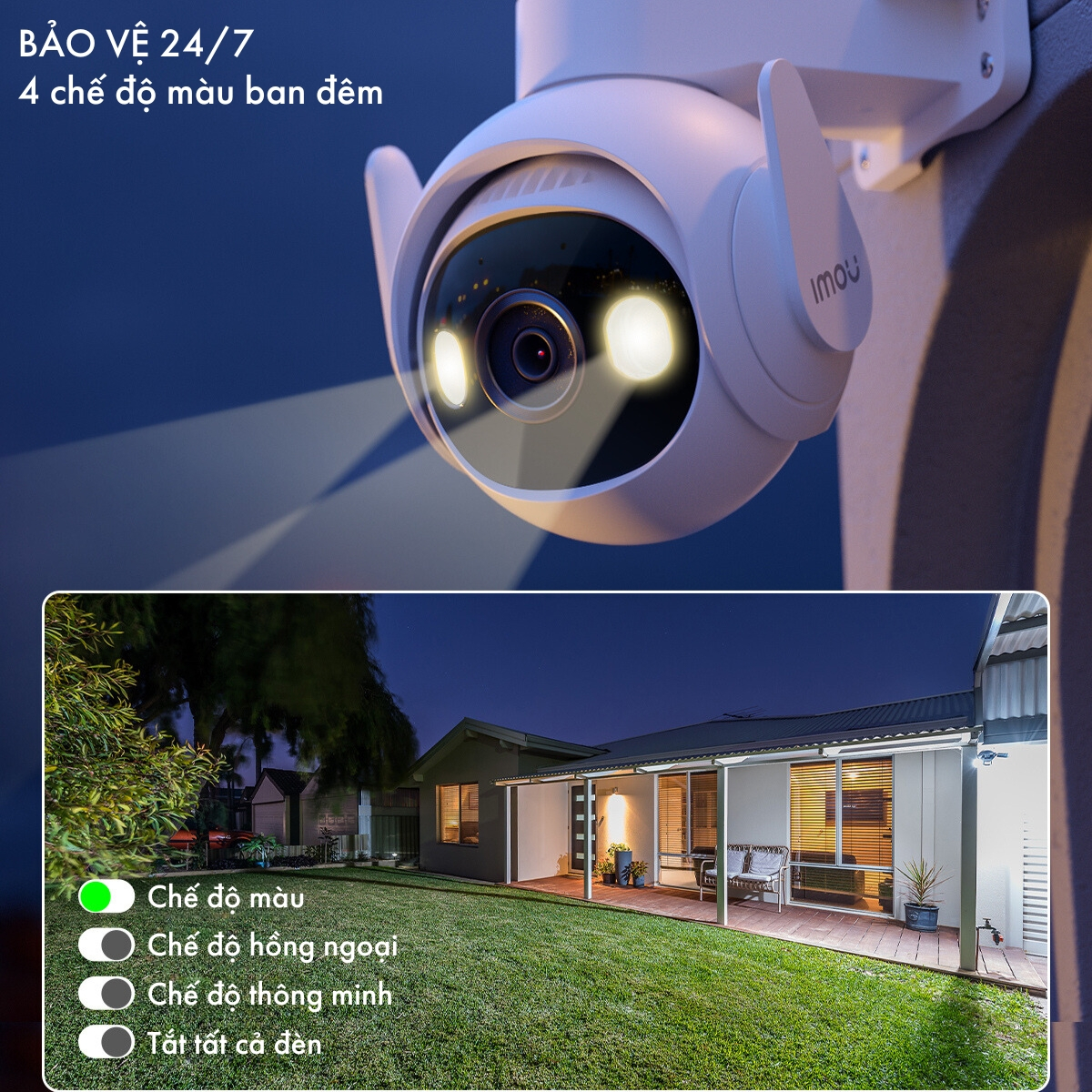 Ảnh Camera Wifi ngoài trời Imou Cruiser 2 I 3MP/5MP I IPC-GS7EP-5M0WE I Đàm thoại 2 chiều I Phát hiện phương tiện 1