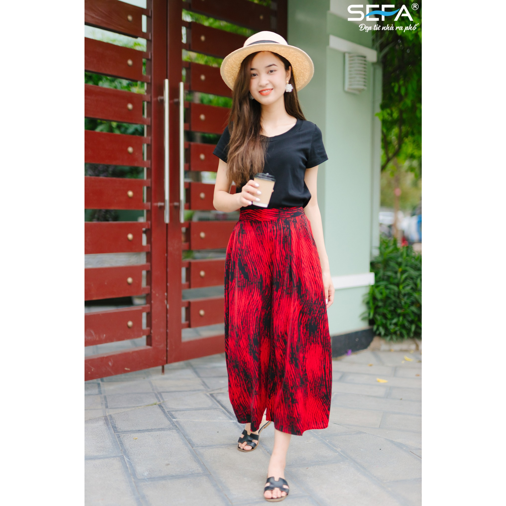 Ảnh Áo phông nữ croptop SEFA màu đen 20002142474 2
