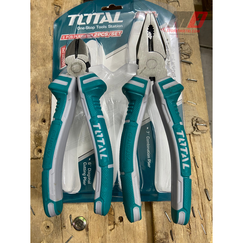 Bộ 2 Kềm Răng 7 Inch Và Kềm Cắt 6 Inch / TOTAL / THT1K0201 | Shopee ...