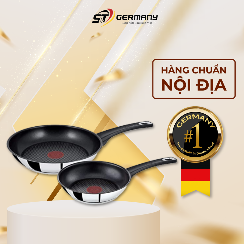 Set 2 Chảo Rán Chống Dính Bếp Từ Tefal Jamie Oliver Titanium 20-26cm ...