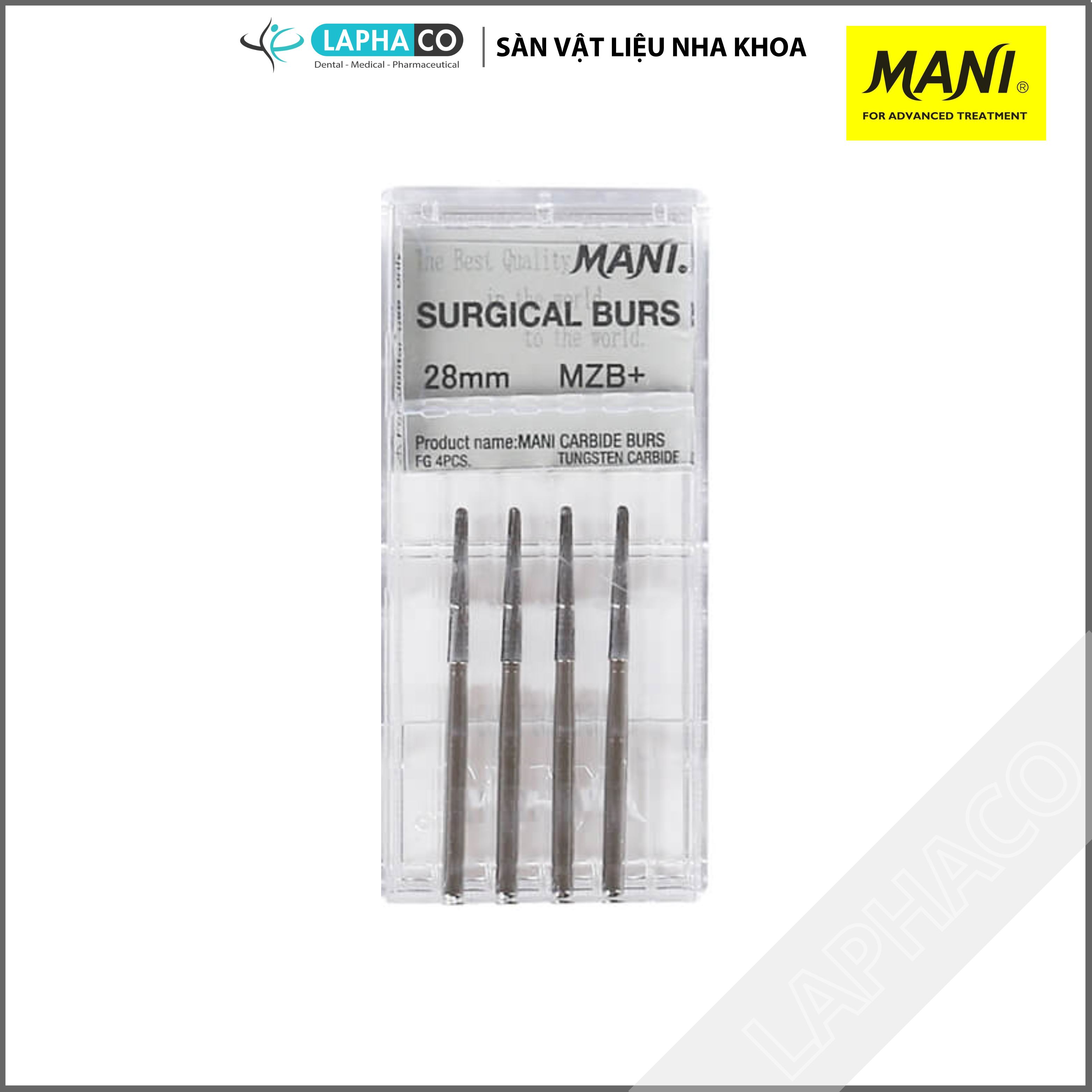 [Mani] Surgical Burs MZB Mũi phẫu thuật (vỉ 4 cây) Shopee Việt Nam